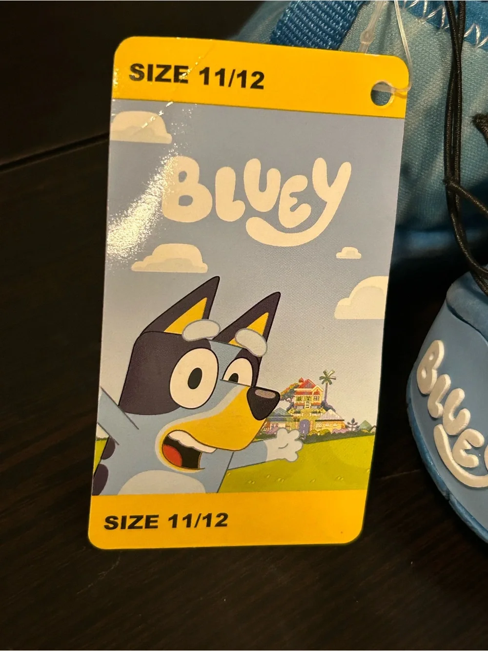 Kids Blue Water Shoes with Playful Dog Graphics
